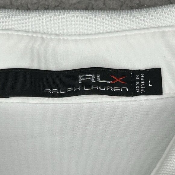 RLX Ralph Lauren Polo Shirt Mens Large White 2016 Ryder Cup USA Golf Performance - Picture 5 of 13